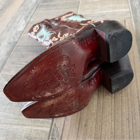 Bodacious Boot co leather cowboy boots size 7.5 - Picture 9 of 12